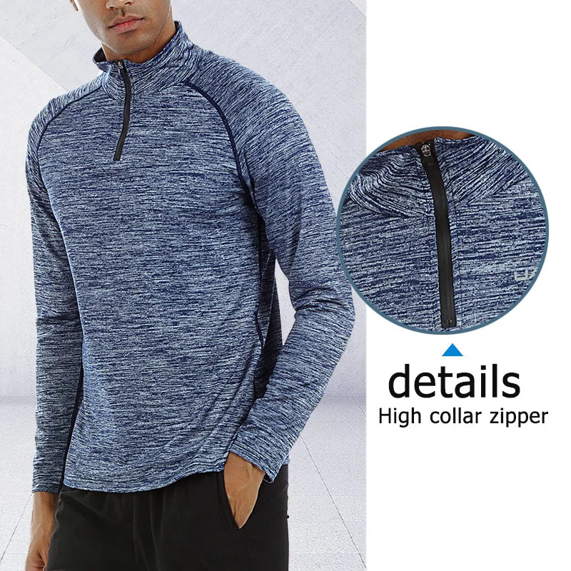 Custom Blank Slim Shirts Men Sport Long Sleeve T Shirt Quick Dry Outdoor Jogging T-shirt Gym Tops Wholesale Sportswear-meg BEST buys