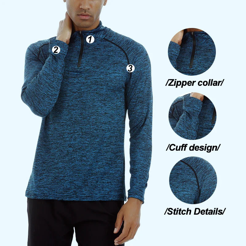 Custom Blank Slim Shirts Men Sport Long Sleeve T Shirt Quick Dry Outdoor Jogging T-shirt Gym Tops Wholesale Sportswear-meg BEST buys