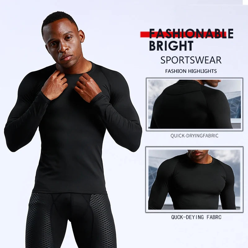 Custom Long Sleeve T Shirt Men's T-shirt Fitness Basketball Training Jogging Shirt Wholesale Sportswear-meg BEST buys