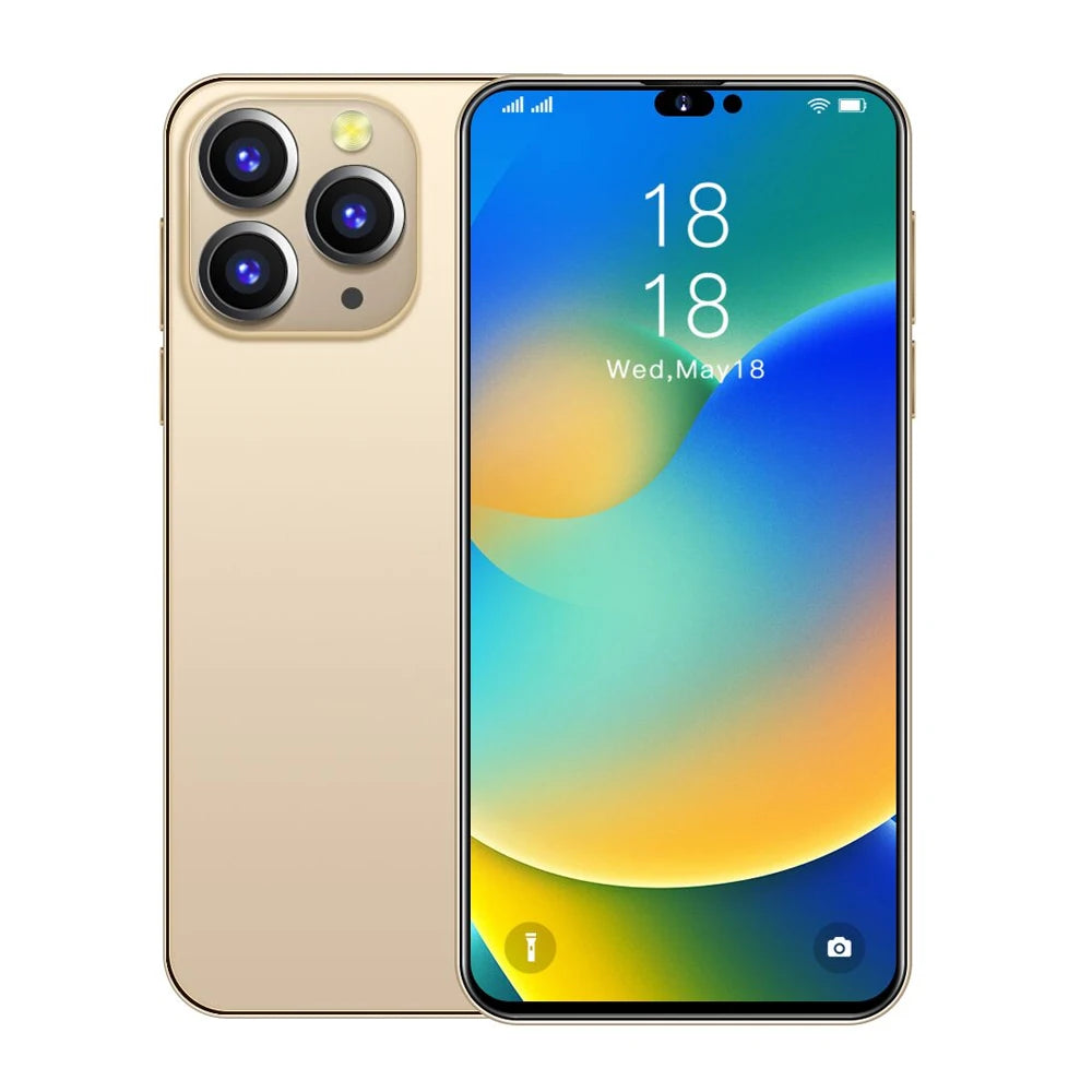 Hot Selling Phone i 14 Pro Max original Unlocked GPS Tracking Phone 6.7 inch 16GB+1TB Android Smartphones Phones Mobile-meg BEST buys