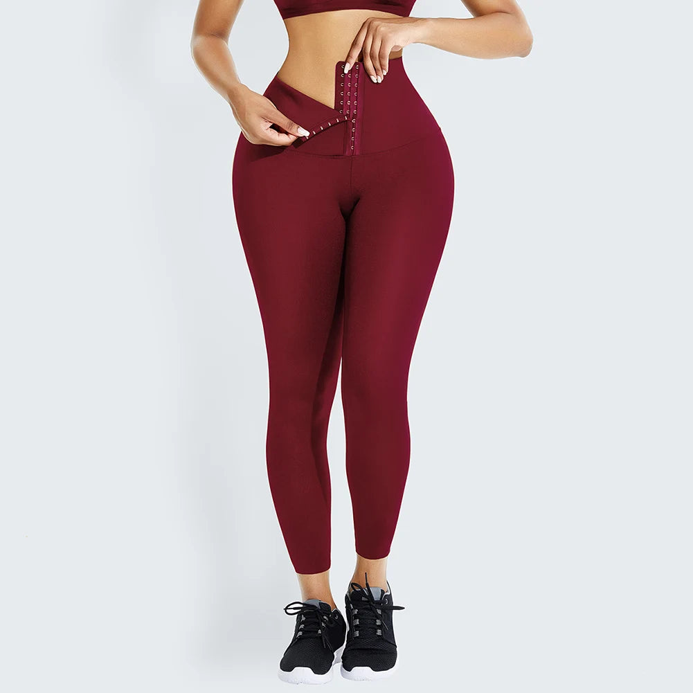HEXIN Custom Logo Summer New Listing Adjustable Hooks Waist Trimmer Trainer Leggings Butt Lifter Shorts For Women-meg BEST buys