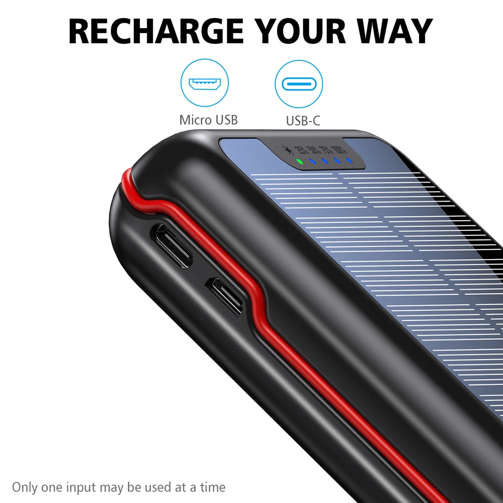 popular products 2023 trending China Original Factory solar charger power bank built in 20000mAh mobile charger solar power bank-meg BEST buys