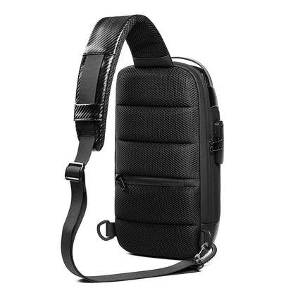 Factory hot sell custom carbon fibre shoulder wholesale mens sling bags crossbody waterproof Chest Bag men sling bag-meg BEST buys