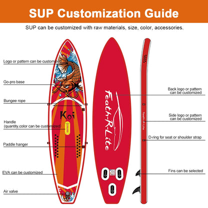 FUNWATER Dropshipping OEM 11' inflatable stand up paddleboard big paddle surf board surfboard pedal uk warehouse-meg BEST buys