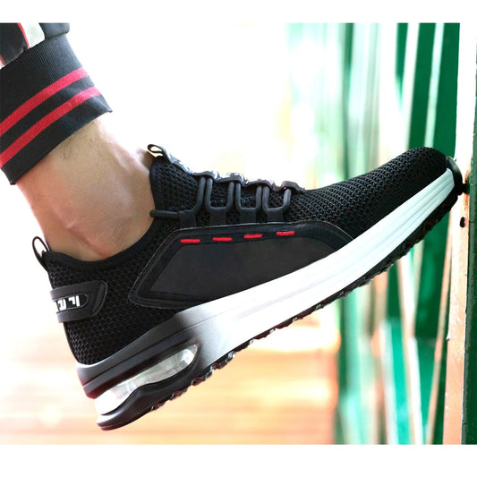 Dropshipping men steel toe work indestructible slip resistant lightweight construction sneakers women safety shoes-meg BEST buys