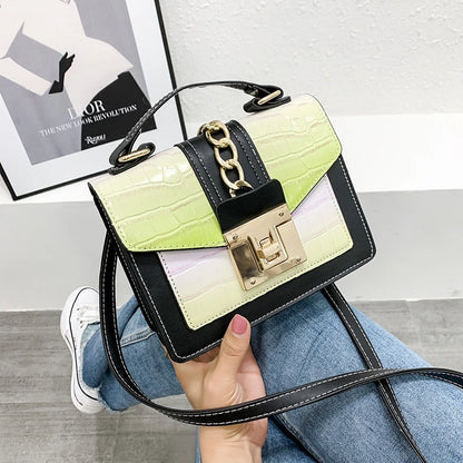 Luxury fashion designer alligator leather purses and handbags ladies hand bag womens shoulder for women-meg BEST buys