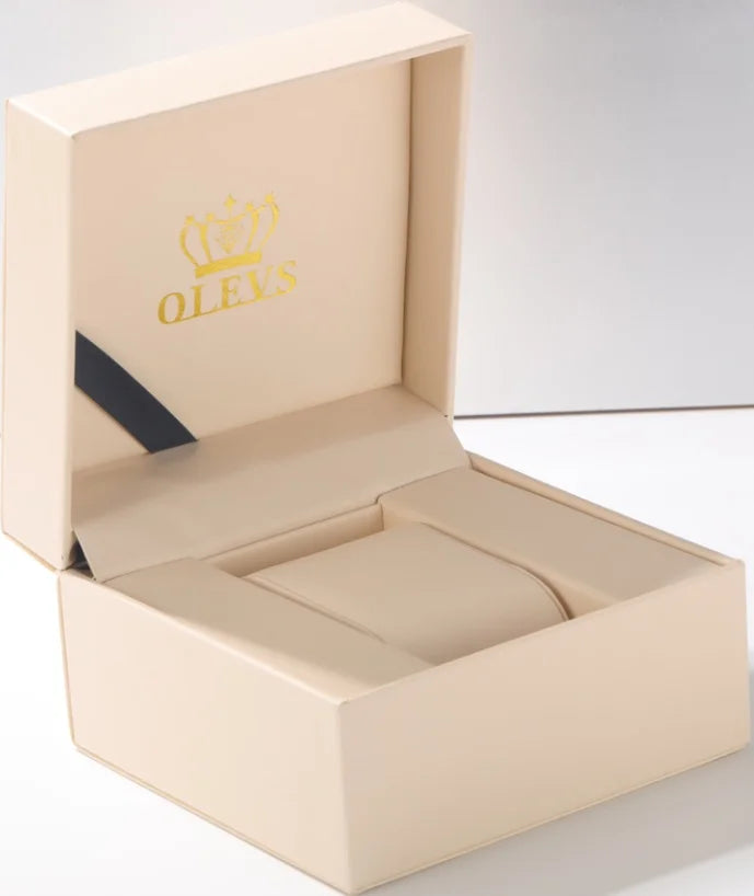 OEM Brand Black Gift Box OLEVS gift box for watch Customs gift box for quartz watch and mechanical watch-meg BEST buys