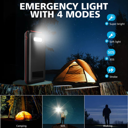 popular products 2023 trending China Original Factory solar charger power bank built in 20000mAh mobile charger solar power bank-meg BEST buys