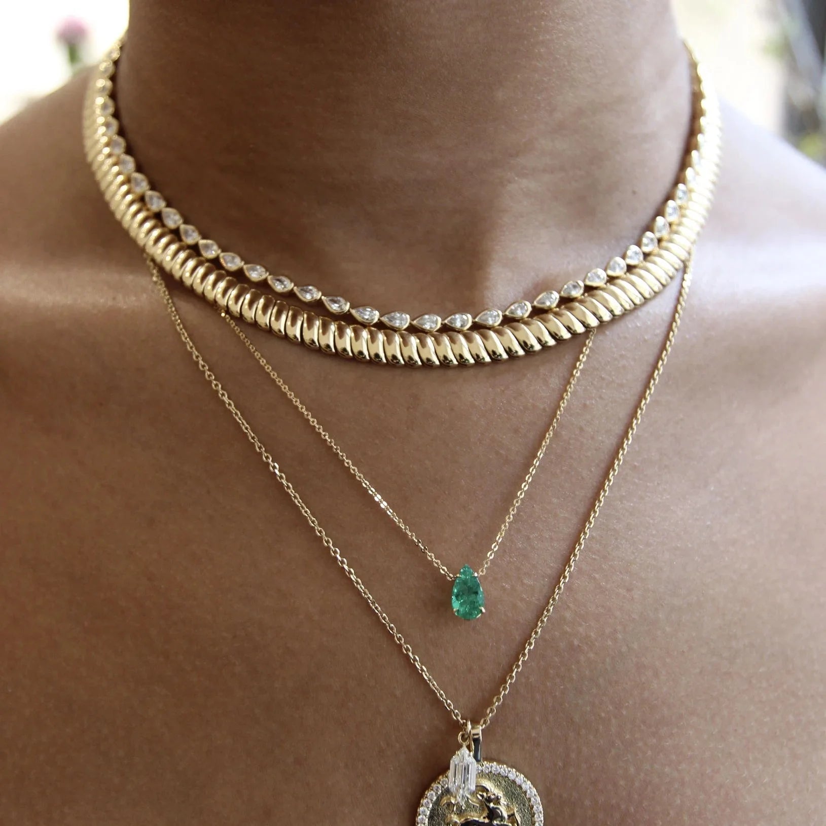 european hot selling women jewelry high polished 3 colors snake chain herringbone chain necklace-meg BEST buys