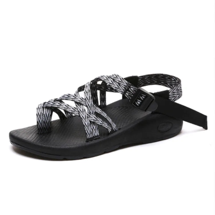 Standard breathable open toe ladies flat sandals shoes plus size bandage ankle strap sandals-meg BEST buys