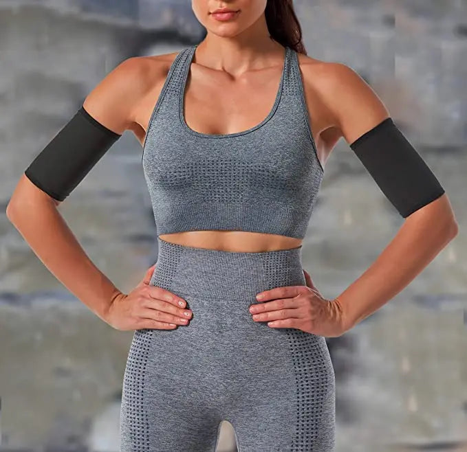 Sweat Sweet Sauna shirt Shaper Women Arm Trimmers Compression Sweat Bands Performance Sleeve-meg BEST buys