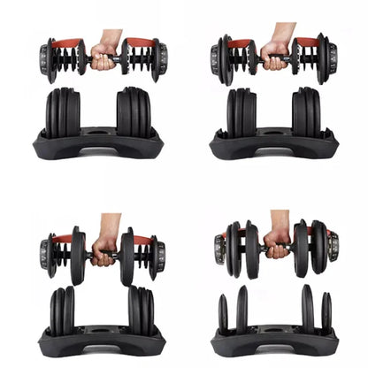 Gym workout man power weight lifting training automatic adjustable dumbbell 40kg 90lbs-meg BEST buys