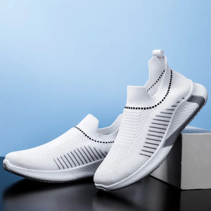 Anti slip breathable big size mens casual sports running walking style shoes loafers sock sneakers for men-meg BEST buys