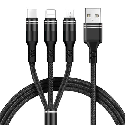 Free sample 2021 On Stock Wholesale 3 In 1 Fast Charging Cable Micro usb fast charging cable-meg BEST buys