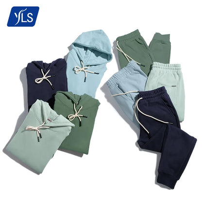 Design Your Own Private Label High Quality 470GSM Thick 100 Cotton Tracksuit Sweatsuit Custom Printed Logo Jogging Sweat Suits-meg BEST buys