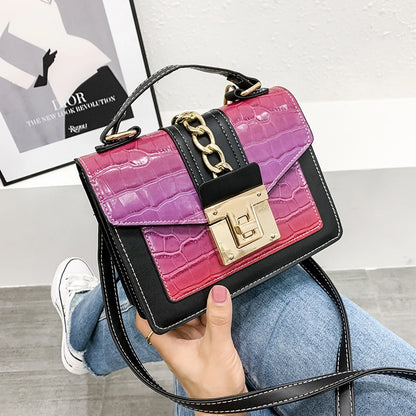 Luxury fashion designer alligator leather purses and handbags ladies hand bag womens shoulder for women-meg BEST buys