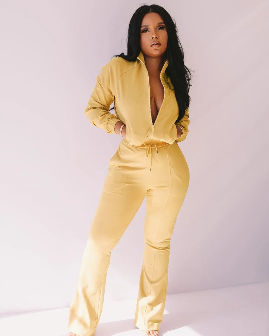 Custom Fall Clothing Track Suit Women Tracksuit Plain Private Label Sweat Suit Jogging Suit Set-meg BEST buys