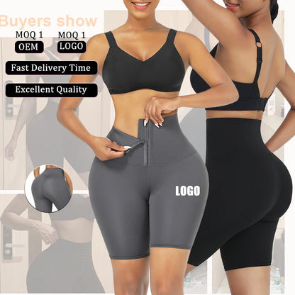 HEXIN Custom Logo Summer New Listing Adjustable Hooks Waist Trimmer Trainer Leggings Butt Lifter Shorts For Women-meg BEST buys