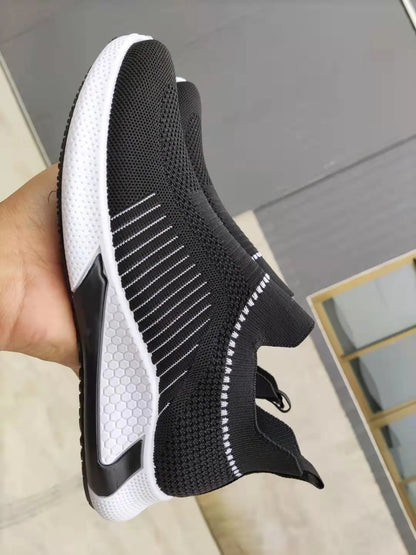 Anti slip breathable big size mens casual sports running walking style shoes loafers sock sneakers for men-meg BEST buys