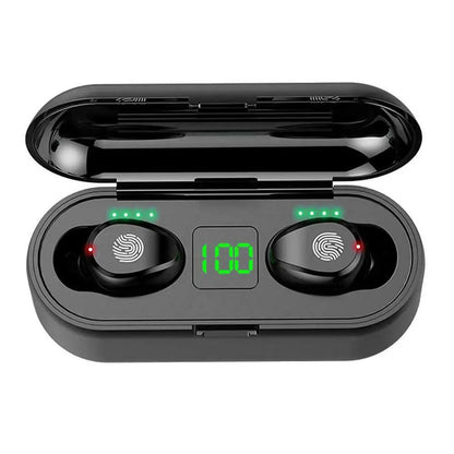 F9-36 F9-32 F9-01 F9 F9-5 F9-5C F9-4 Dropshipping Shopify TWS Wireless BT V5.0 Headset with Digital Display Charging Case-meg BEST buys