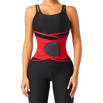 HEXIN Custom Compression Women Fitness waist Support Belt Tummy Control Neoprene Sweat Belt Waist Trimmer waist trainer shaper-meg BEST buys