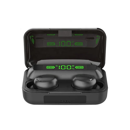 True wireless f9 f9-5 black earbuds in ear buds earbuds with power bank wholesale noise cancelling tws earphone-meg BEST buys