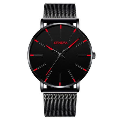 2021 Minimalist Men's Fashion Ultra Thin Watches Simple Men Business Stainless Steel Mesh Belt Quartz Watch relogio (KWT2236)-meg BEST buys