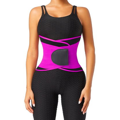 HEXIN Custom Compression Women Fitness waist Support Belt Tummy Control Neoprene Sweat Belt Waist Trimmer waist trainer shaper-meg BEST buys