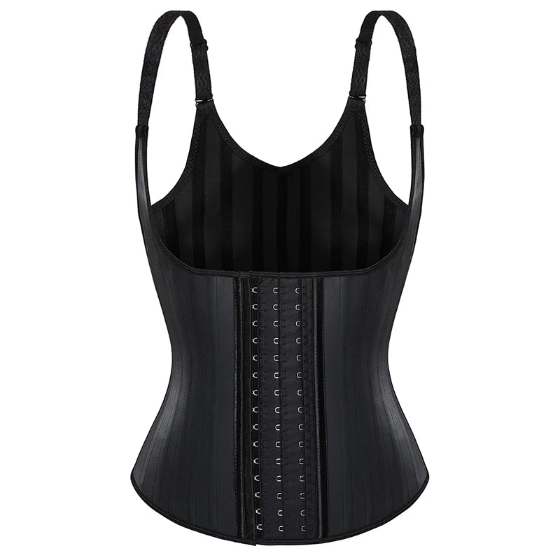25 Steel Boned 3 Hook Latex Breathable Shapewear waist training Women Underwear Fajas Colombianas Corset vest With Hook chile-meg BEST buys