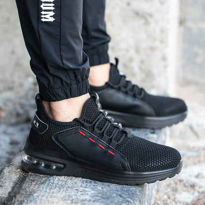 Dropshipping men steel toe work indestructible slip resistant lightweight construction sneakers women safety shoes-meg BEST buys