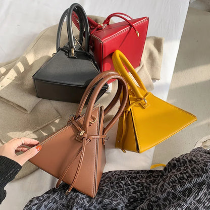 2021 New Designer Bags Famous Brand Triangle Shape chain bucket cross body bucket hand bags women handbags-meg BEST buys