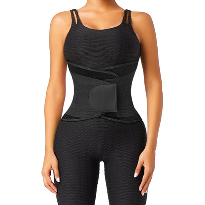 HEXIN Custom Compression Women Fitness waist Support Belt Tummy Control Neoprene Sweat Belt Waist Trimmer waist trainer shaper-meg BEST buys