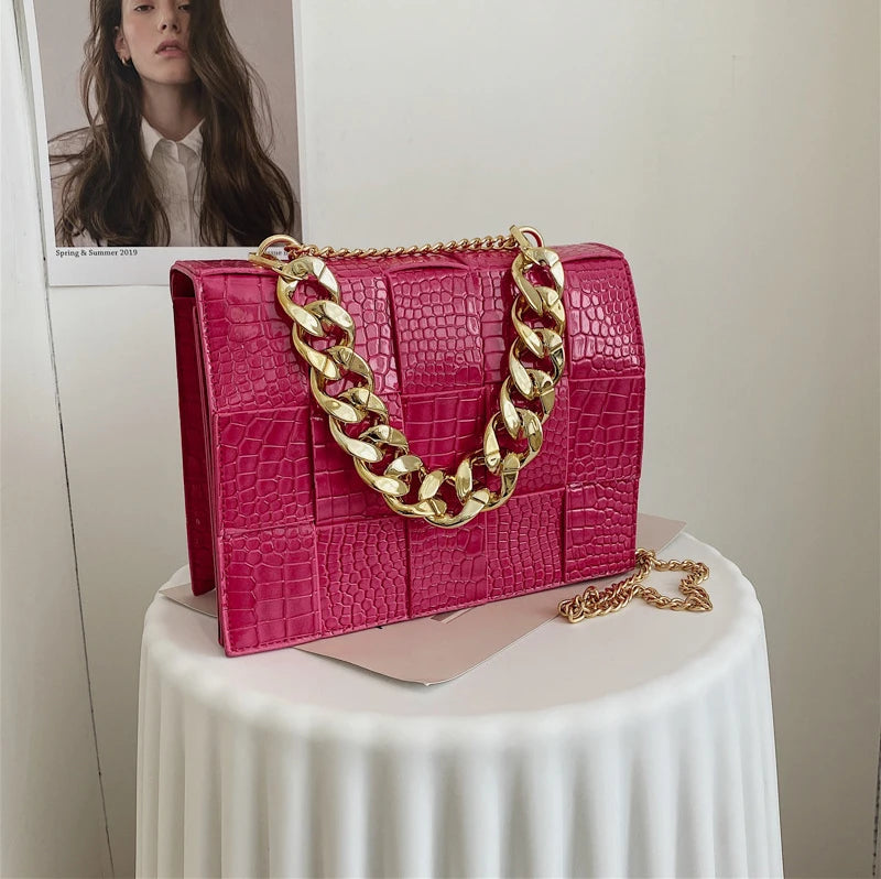2022 Crocodile Stylish Small Handbags Women Luxury Purses Pillow Shape Pillow Shape Mini Shoulder Bag-meg BEST buys