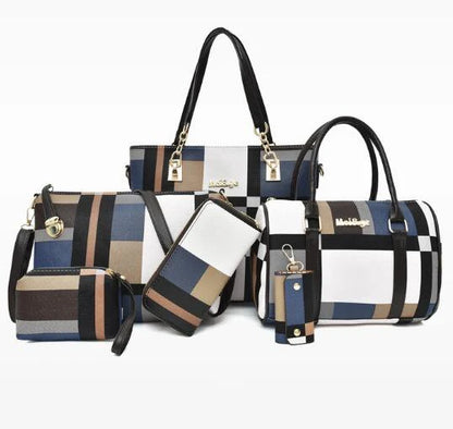 Fashion Ladies Bag Handbags Sets 6 in 1 Handbag for Women-meg BEST buys