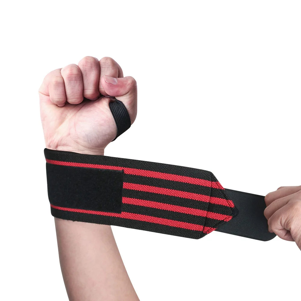 Bases Manufacturer premium custom logo elastic band fitness gym weight lifting cotton wrist wraps wrist brace-meg BEST buys