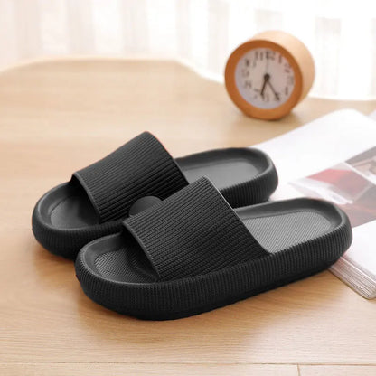 New Light Weight Anti-Slip Women Sandals Soft Thick Sole House Slides Pure Color Indoor EVA Slippers-meg BEST buys