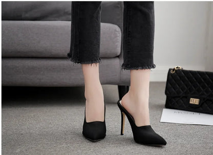 Wholesale heels 2020 women stiletto court shoes pointed Toe mature Ladies shoes Summer Footwear high heel sandals fashion heels-meg BEST buys