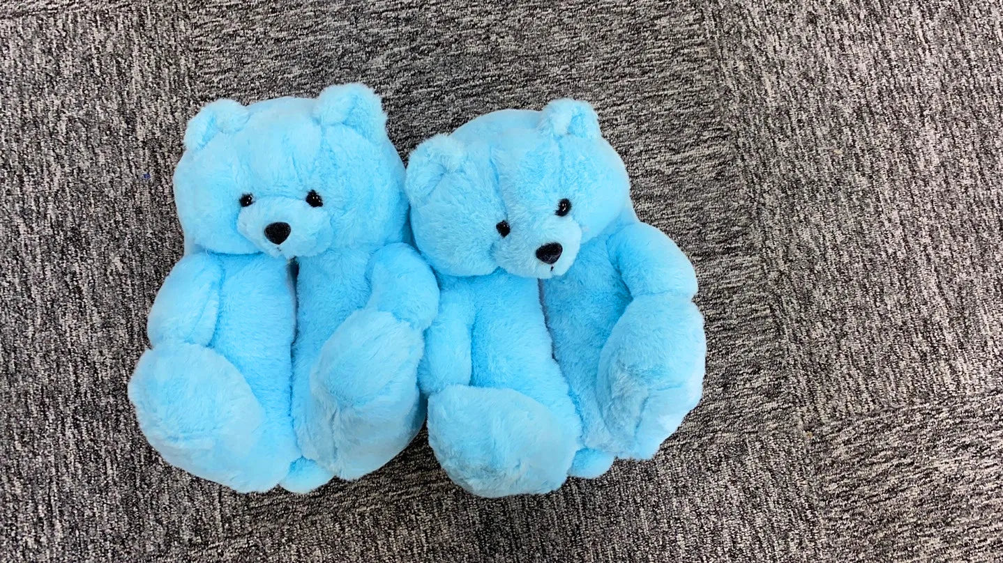2021 new arrivals Latest Hot Popular Winter Warm Cotton Home Plush All-inclusive Teddy Bear Slippers-meg BEST buys