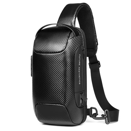 Factory hot sell custom carbon fibre shoulder wholesale mens sling bags crossbody waterproof Chest Bag men sling bag-meg BEST buys
