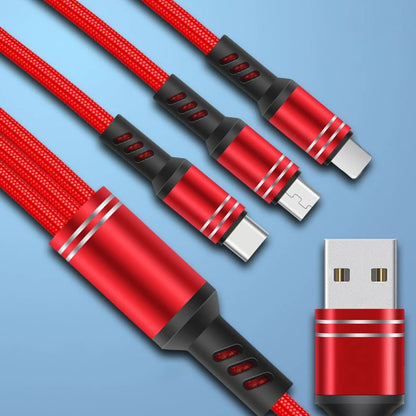 Free sample 2021 On Stock Wholesale 3 In 1 Fast Charging Cable Micro usb fast charging cable-meg BEST buys