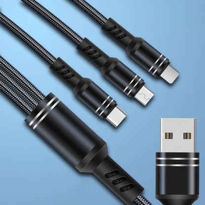 Free sample 2021 On Stock Wholesale 3 In 1 Fast Charging Cable Micro usb fast charging cable-meg BEST buys