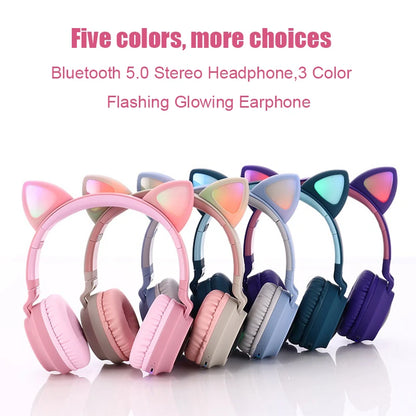 Dropshipping BT028C super Bass Wireless Headphones Blue tooth Headset with LED Light for PS4 PC Xbox One Controller-meg BEST buys