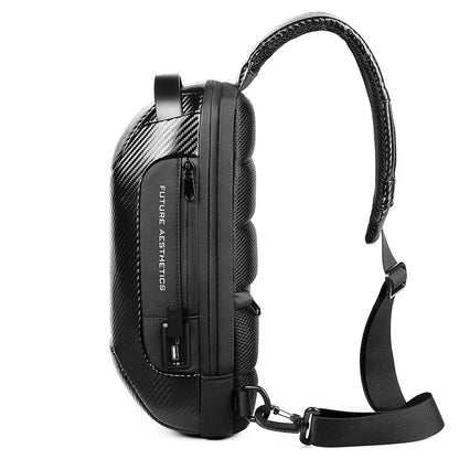 Factory hot sell custom carbon fibre shoulder wholesale mens sling bags crossbody waterproof Chest Bag men sling bag-meg BEST buys