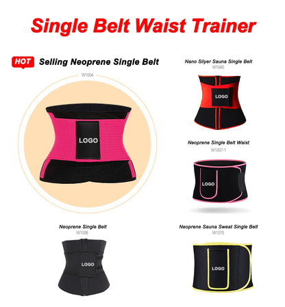 custom logo support breathable waist trainer body shaper sweat vest corset slimming belt for women weight loss-meg BEST buys