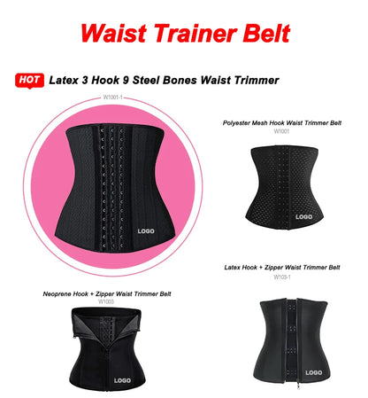 custom logo support breathable waist trainer body shaper sweat vest corset slimming belt for women weight loss-meg BEST buys