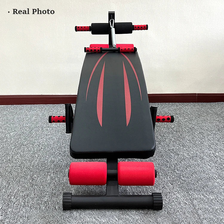 Gym Equipment Sit up Bench Muscle Exercise Ab Chair Foldable Portable Exercise Supine Board Carton Unisex Indoor 2pcs-meg BEST buys