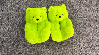 2021 new arrivals Latest Hot Popular Winter Warm Cotton Home Plush All-inclusive Teddy Bear Slippers-meg BEST buys
