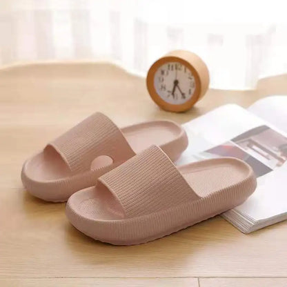 New Light Weight Anti-Slip Women Sandals Soft Thick Sole House Slides Pure Color Indoor EVA Slippers-meg BEST buys