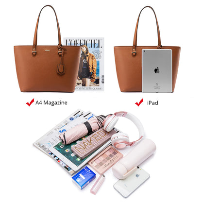 LOVEVOOK 2023 Designer PU Leather Ladies Shoulder Hand bag 3 pcs Luxury Purse and Handbags Set Large Cute Women Tote Bags-meg BEST buys