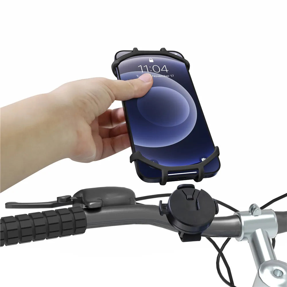 High Quality Universal Silicone Clip Bike Scooter Phone Holder Bicycle Sand Support Motorcycle Mount For Smartphone-meg BEST buys